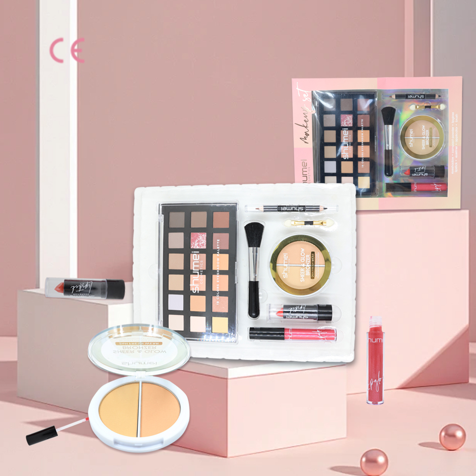 Professional Women's All-In-One Luxury Makeup Gift Set Long Lasting Liquid Cosmetics in a Compact Compact Box Big Gift for Girls