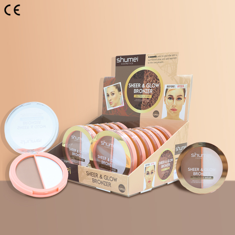 Best-Selling Girls' Makeup Sets Innovative Round Powder Compact Concealer Feature Whitening Facial Powder Beautiful Innovation
